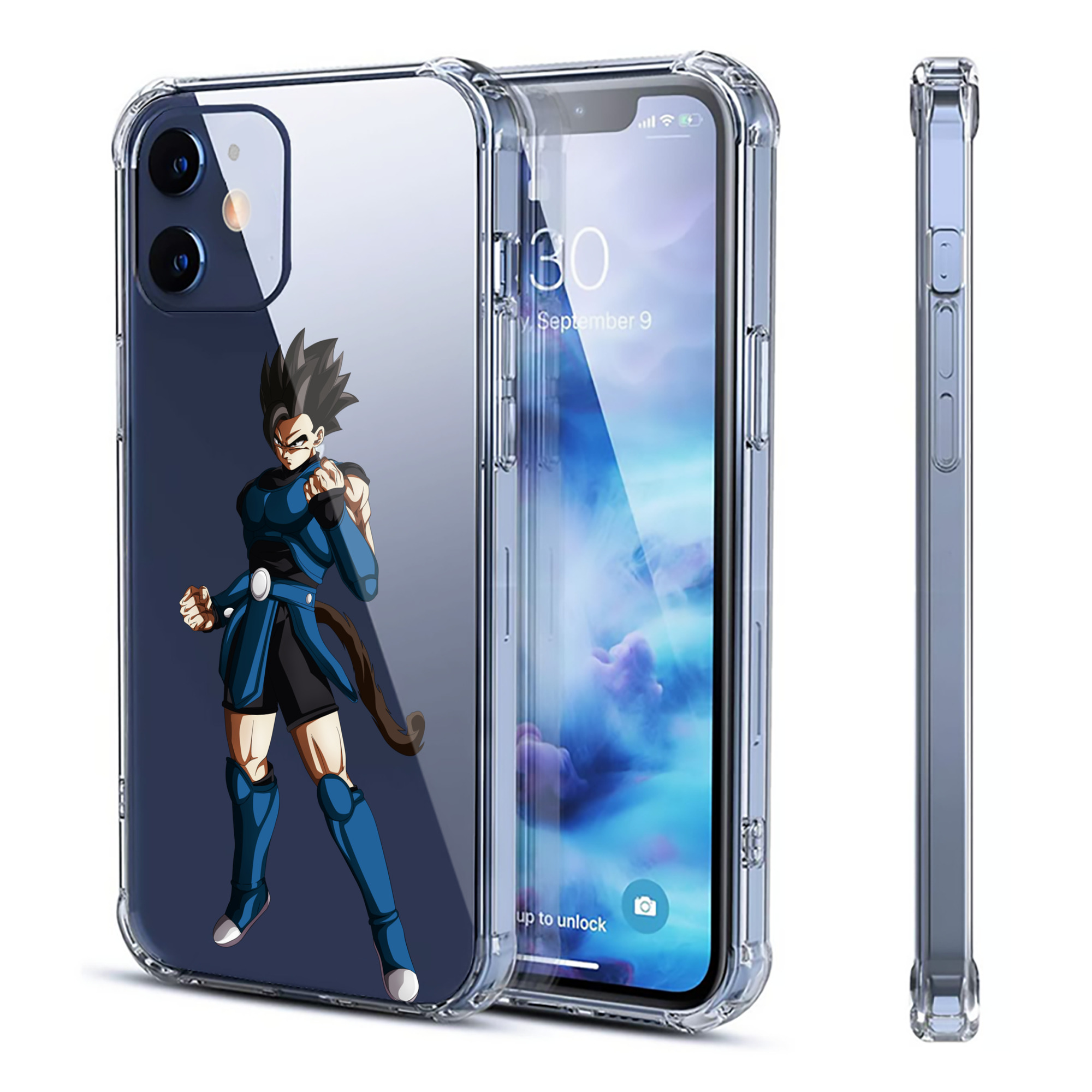 （画像用） ドラゴンボール 孫 悟飯（そんごはん）DRAGON BALL Son Gohan 【iPhone 12シリーズ対応】透明スマホケース（クリアソフトケース）